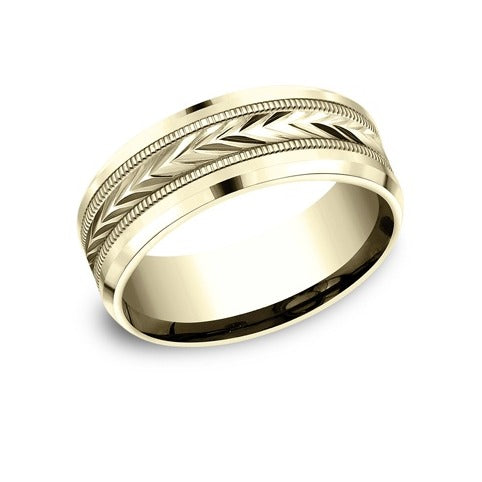Drop Bevel Band with Harvest Center
