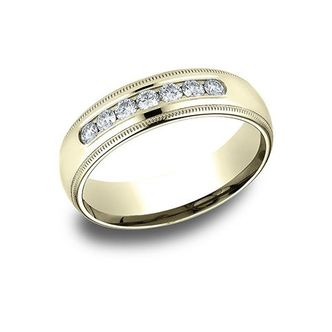 Milgrain Diamond Band