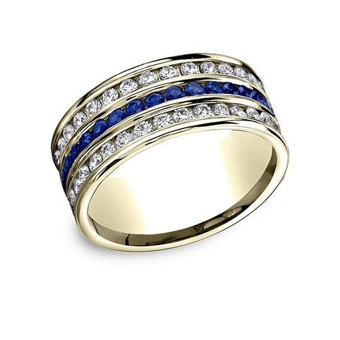 Flat Satin Diamond Band