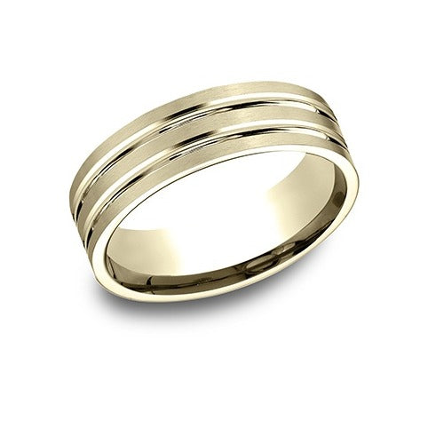 2 RE Cuts Band with Satin Center