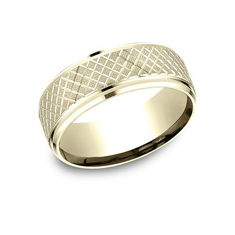 Drop Bevel Criss Cross Band