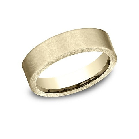 Swirl Edge Band with Satin Center