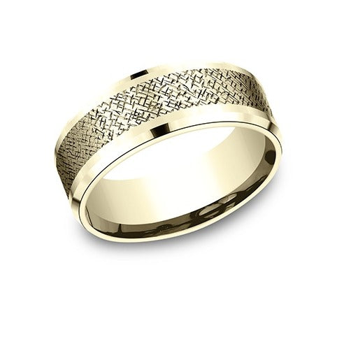 Drop Bevel Band with Wired Hatch Center