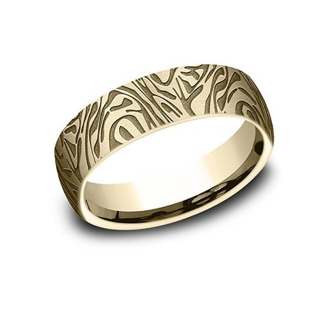 Euro Faux Mokume Band