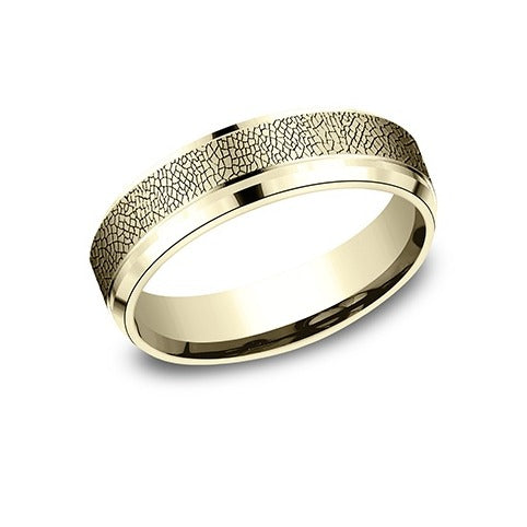 Drop Bevel Band with Sting Ray Center