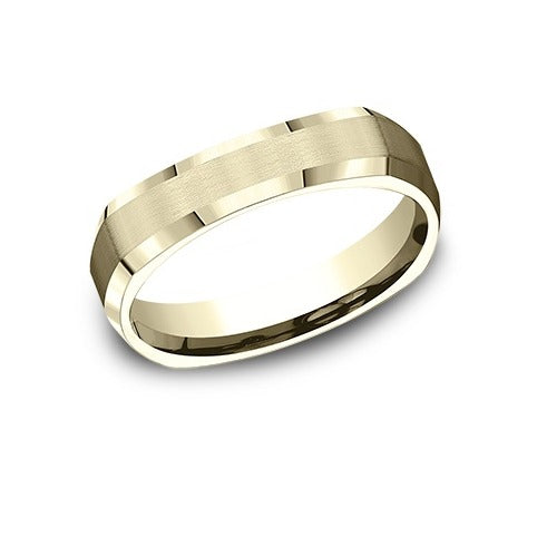 4 Sided Beveled Edge Band with Satin Center