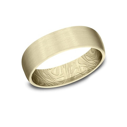 Satin OD Faux Mokume ID Band