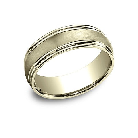 Double Round Edge Band with Satin Center