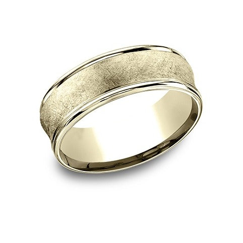 Long Concave With Round Edge Swirl Band