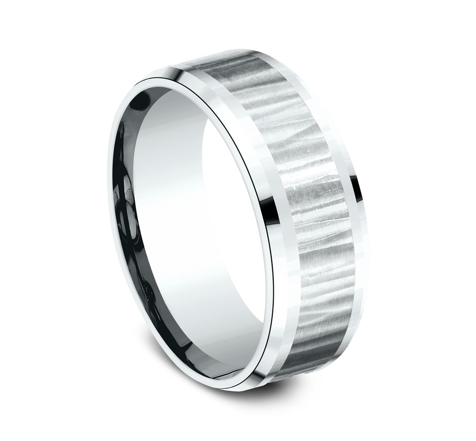 Drop Bevel Vertical Hammered Light Band
