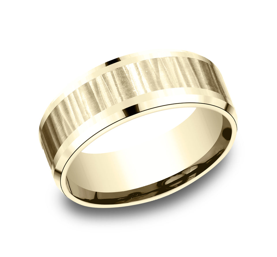 Drop Bevel Vertical Hammered Light Band