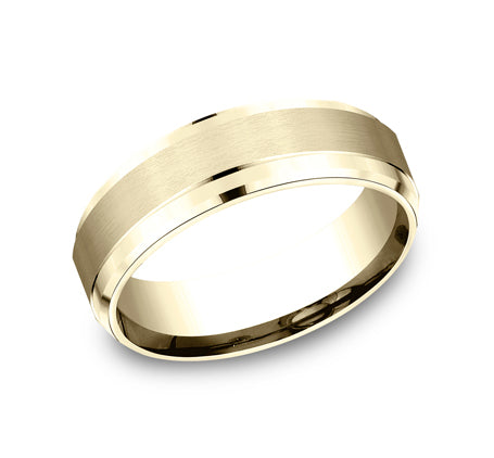 Bright Edges Band with Satin Center