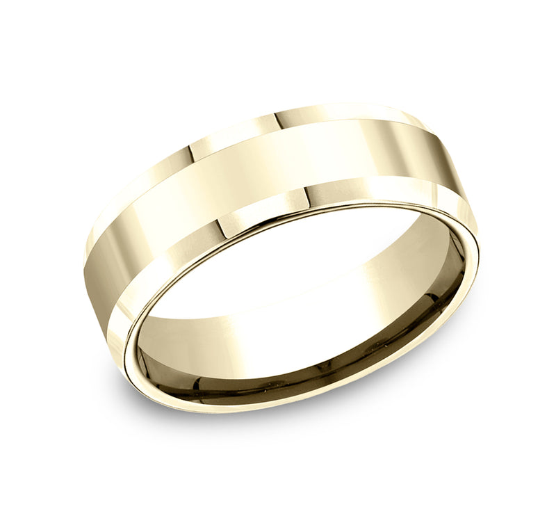 Beveled Edge All High Polish Band