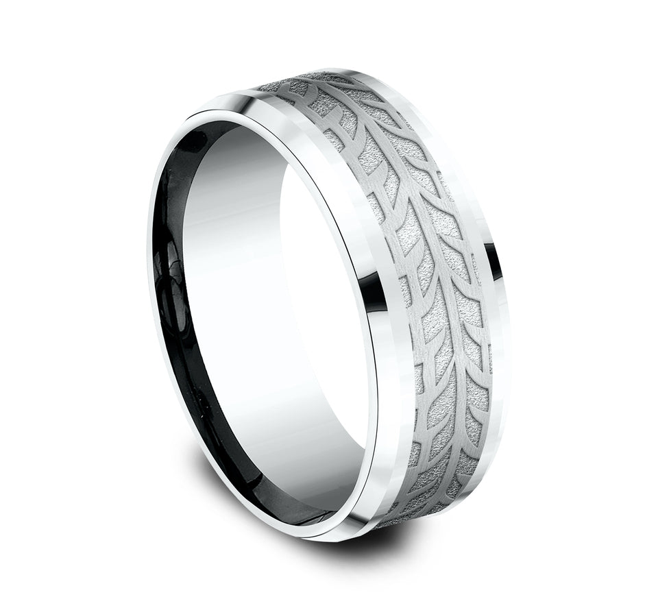 Drop Bevel Band with Pirelli Tread Center