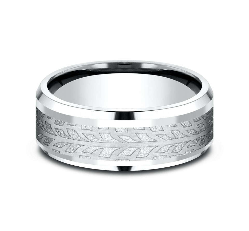 Drop Bevel Band with Pirelli Tread Center