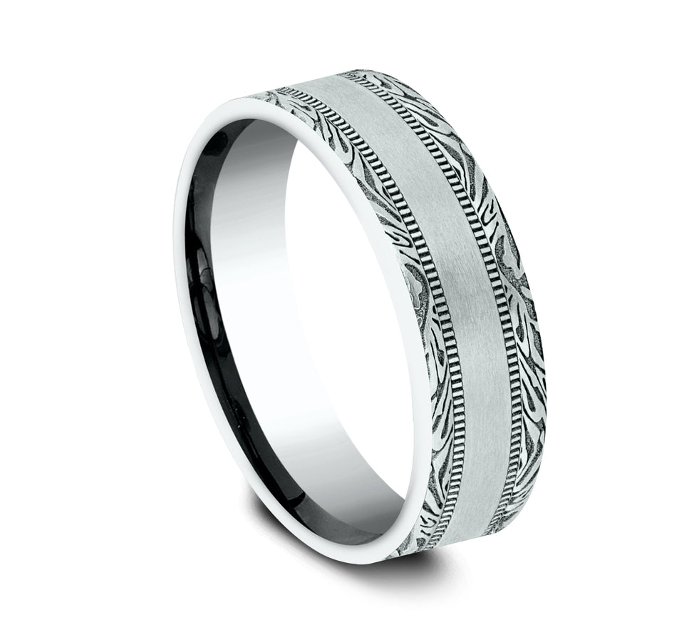 Flat Faux Mokume Band