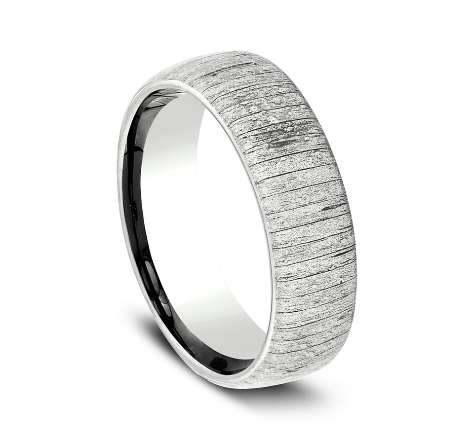 Domed Wood Split Band