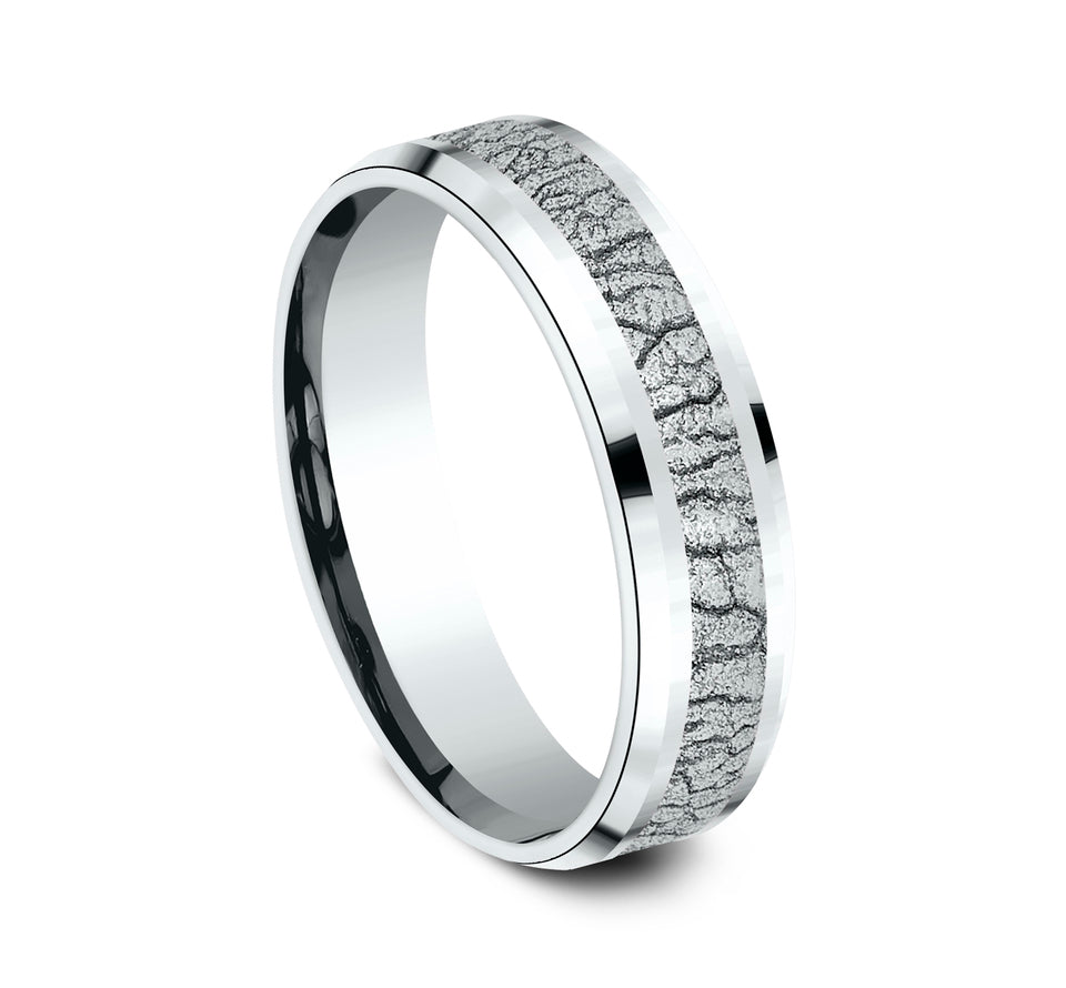 Drop Bevel Band with BP Large Bark Center