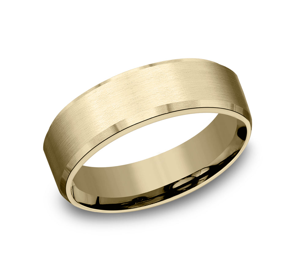 Light Comfort Fit Slight Bevel Band