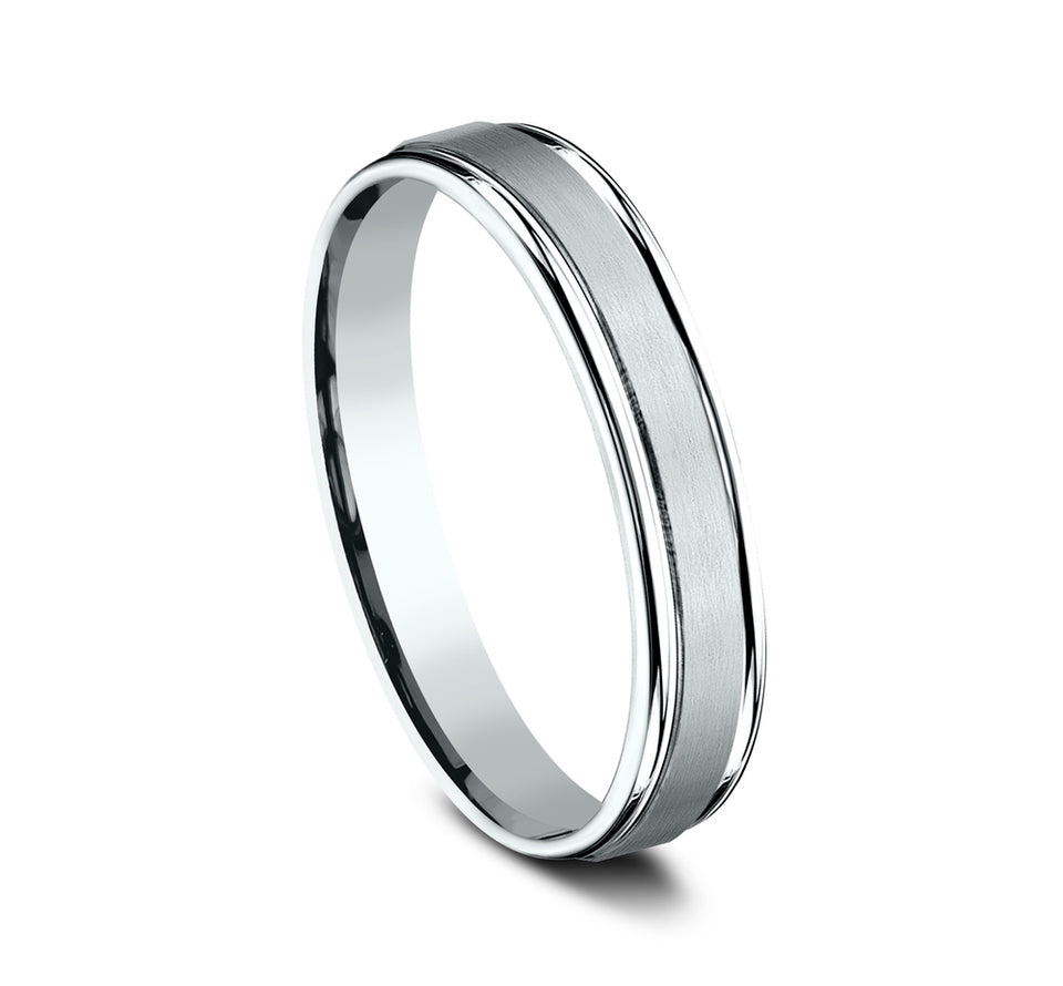 Round Edge Band with Satin Center