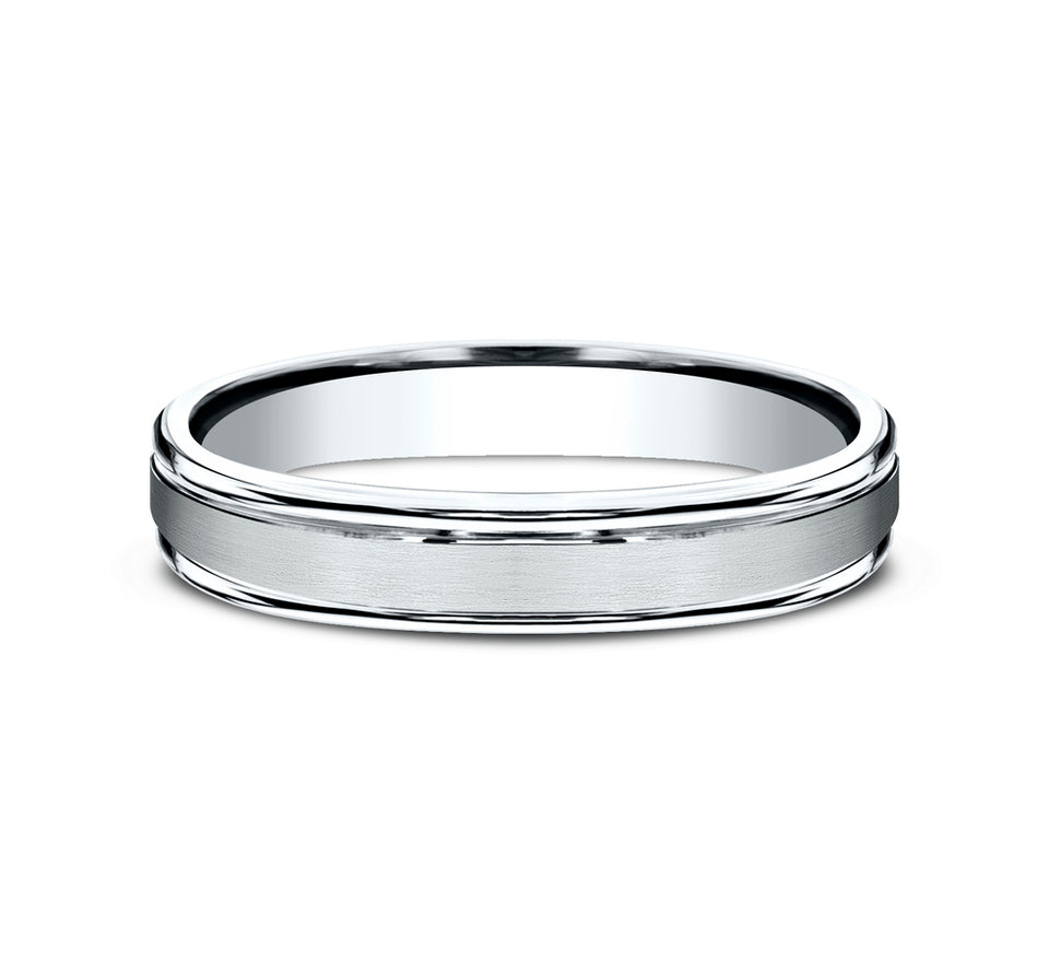 Round Edge Band with Satin Center