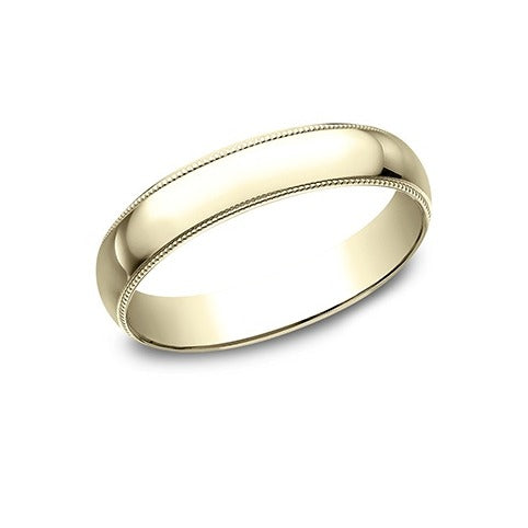 Traditional Oval Milgrain Band