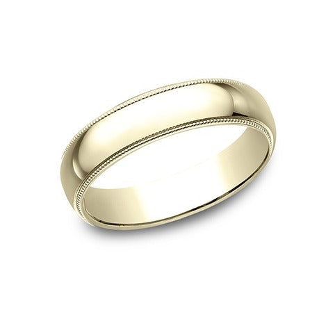 Traditional Oval Milgrain Band
