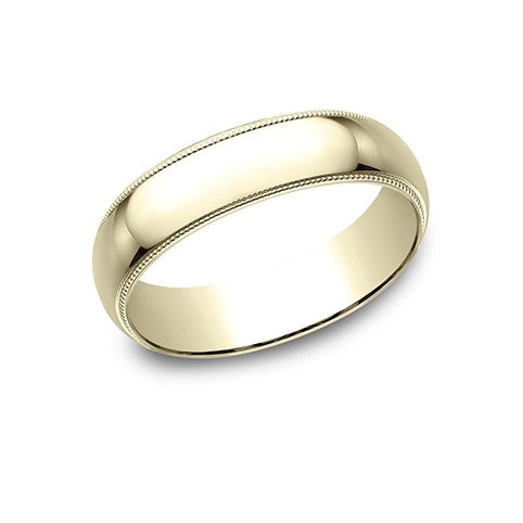 Traditional Oval Milgrain Band