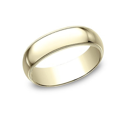 Traditional Oval Milgrain Band