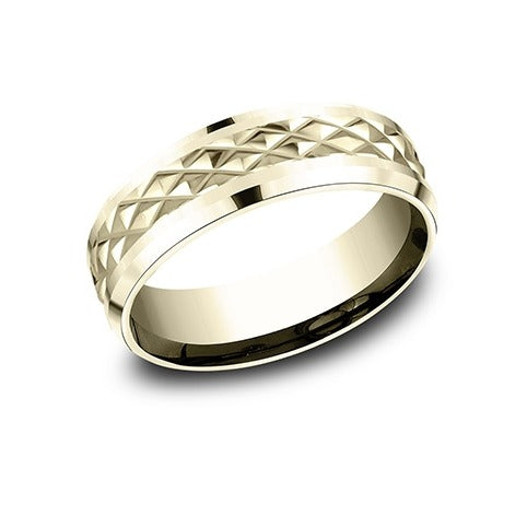 Drop Bevel Raised Triangles Band