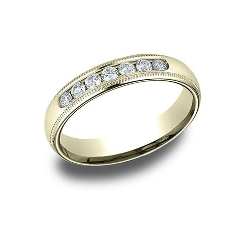 Milgrain Diamond Band