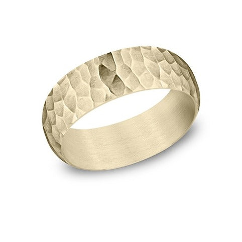 Regular Dome Hammered Band