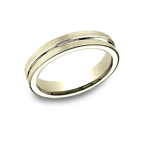 Beveled Edge Satin Band with Center Cut