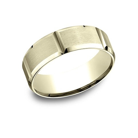 Bevl Edge Vertical Cuts Satin Band