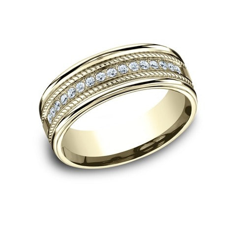 Roped Diamond Band