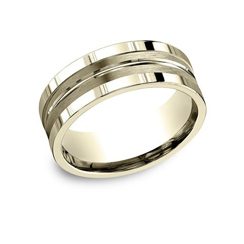 Square Edge Satin Band with Center Cut