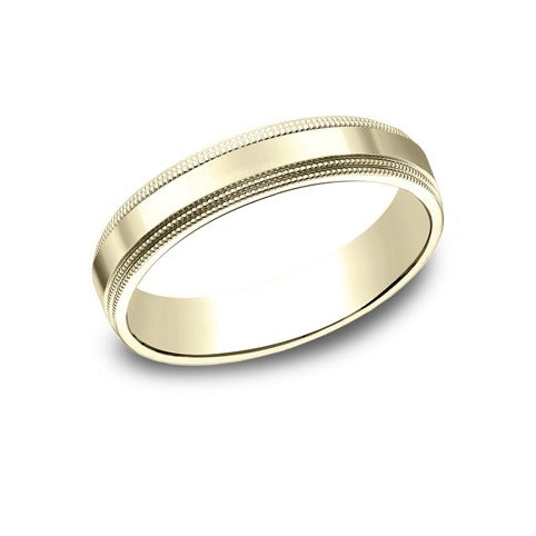 Flat Double Milgrain Band