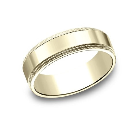 Flat Double Milgrain Band