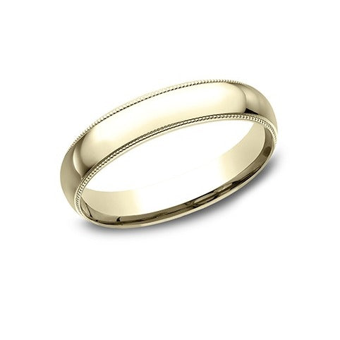 Light Comfort Fit Milgrain Band