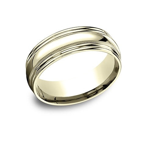 Double Round Edge Milgrain Band