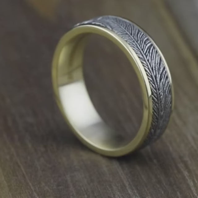 Thin Edge Band with Feather Center, video