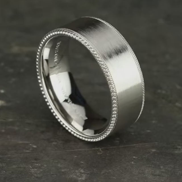 Edge Rivets Milgrain Satin Band, video