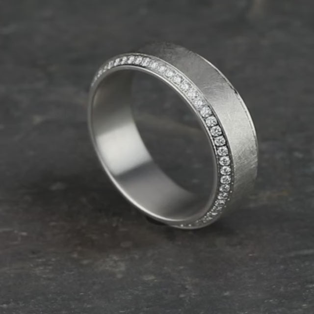 Swirl Double Eternity Diamond Band, video