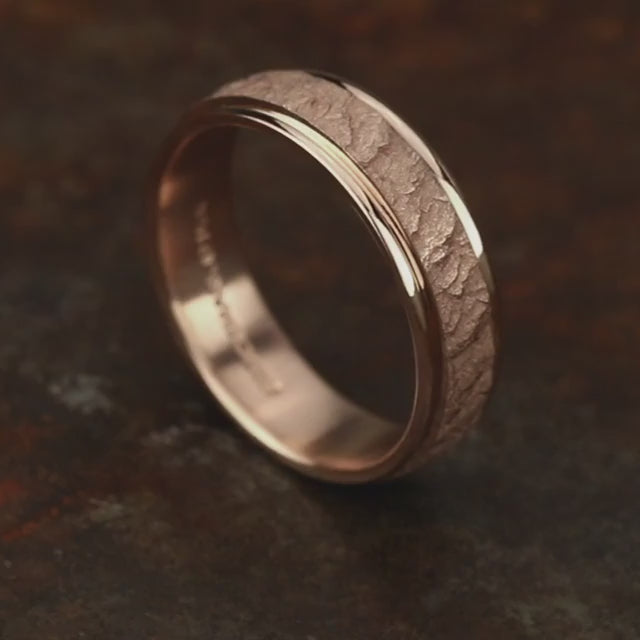 Round Edge Band with Lava Rock Center, video