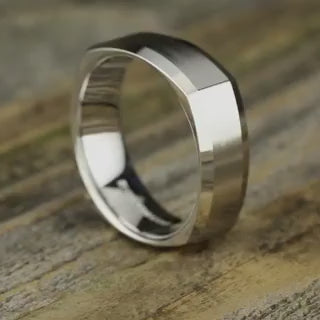 4 Sided Beveled Edge Band with Satin Center, video