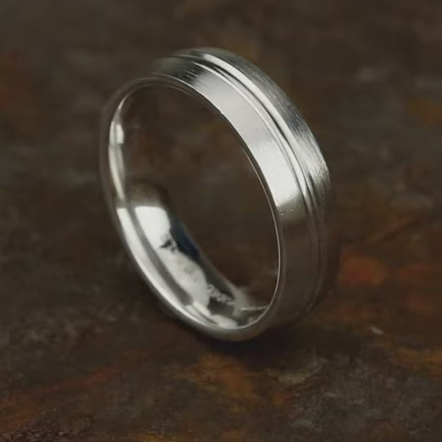 Light Comfort Fit Satin Band with Center Cut, video