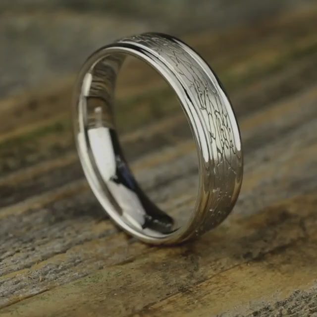 Round Edge Band with Fractured Rock Center, video