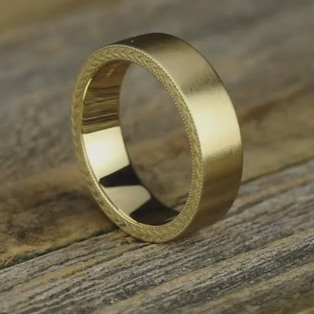 Wheat Milgrain Edge Satin Band, video