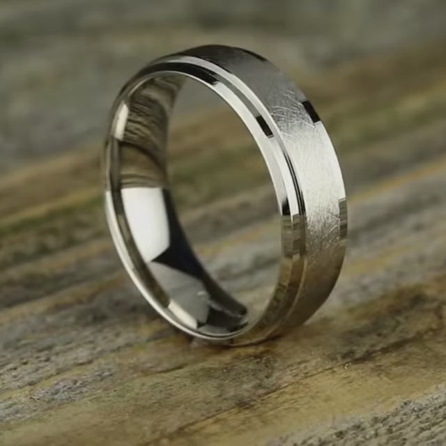 Light Comfort Fit Drop Edg Band with Swirl Center, video