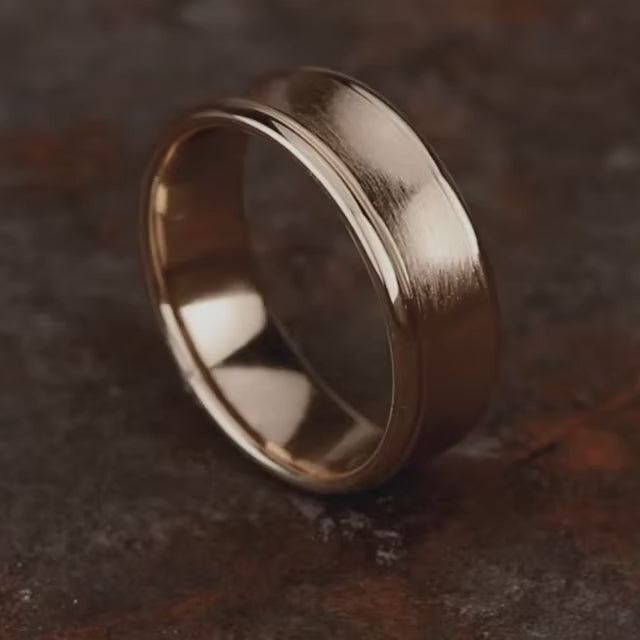 Long Concave With Round Edge Satin C Band, video